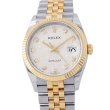 Load image into Gallery viewer, ROLEX Datejust W36mm Stainless Steel K18YG Silver Dial126233G