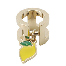 Load image into Gallery viewer, HERMES ScarfRing Twilly 《Mini・H Citron》 Yellow / GreenH604012S 01 Perma brass