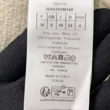 将图像加载到图库查看器中,Dior Boa jacket Size 36 Off-white254V20AM340 Wool50% Nylon30% Cashmere20%