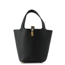 Load image into Gallery viewer, HERMES Picotin Lock Black Taurillon Clemence Size PM