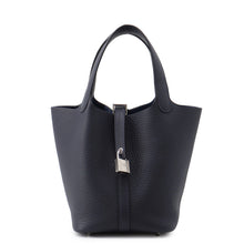 Load image into Gallery viewer, HERMES Picotin Lock Blue Nuit Taurillon Clemence Size PM