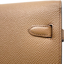 将图像加载到图库查看器中,HERMES Kelly Wallet Long Togo Verso Chai/Mauve Sylvestre Epsom