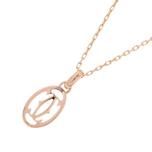 Load image into Gallery viewer, CARTIER Logo Double C Diamond NecklaceB7219200 18K Pink Gold