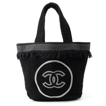 Load image into Gallery viewer, CHANEL Beach bag BlackAAB018 Cotton 100%