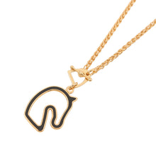 Load image into Gallery viewer, HERMES Tonnerre Necklace Size PM Black Metal