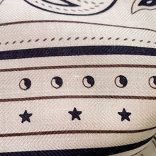 Load image into Gallery viewer, HERMES Carre Jean Horse Bit/Bandana Size 140 White/Blue Marine/Ebene Cashmere70% Silk30%