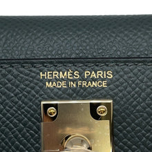 Load image into Gallery viewer, HERMES Mini Kelly 2 Tricolor Vert Mangrove/Green Pantan/Black Epsom