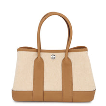 Load image into Gallery viewer, HERMES Neo Garden Biscuit/Ecru Negonda Leather Toile H Size 23