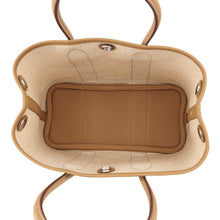 Load image into Gallery viewer, HERMES Neo Garden Biscuit/Ecru Negonda Leather Toile H Size 23