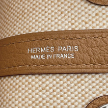 Load image into Gallery viewer, HERMES Neo Garden Biscuit/Ecru Negonda Leather Toile H Size 23