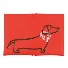 Load image into Gallery viewer, HERMES Calvi Duo Dachshund Rouge Tomate Swift Leather
