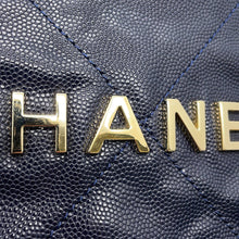 Load image into Gallery viewer, CHANEL CHANEL22 Backpack NavyAS3313 Caviar Leather Size Large