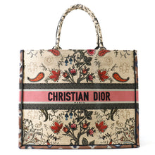 Load image into Gallery viewer, Dior Book Tote Botanical Pattern Beige/MulticolorM1286ZRFX Canvas Size Large