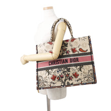 Load image into Gallery viewer, Dior Book Tote Botanical Pattern Beige/MulticolorM1286ZRFX Canvas Size Large