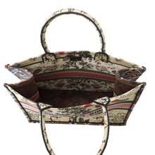 Load image into Gallery viewer, Dior Book Tote Botanical Pattern Beige/MulticolorM1286ZRFX Canvas Size Large