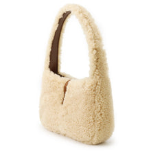 将图像加载到图库查看器中,SAINT LAURENT PARIS LE 5-7 Mini Hobo Bag Beige/Brown760375 Mouton Leather