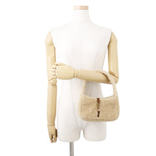 将图像加载到图库查看器中,SAINT LAURENT PARIS LE 5-7 Mini Hobo Bag Beige/Brown760375 Mouton Leather