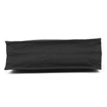 Load image into Gallery viewer, SAINT LAURENT PARIS Rive Gauche Large Tote Bag Black509415 2M21E Raffia Canvas Leather