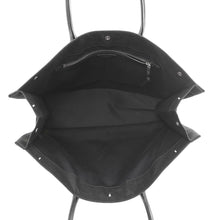Load image into Gallery viewer, SAINT LAURENT PARIS Rive Gauche Large Tote Bag Black509415 2M21E Raffia Canvas Leather