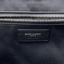 Load image into Gallery viewer, SAINT LAURENT PARIS Rive Gauche Large Tote Bag Black509415 2M21E Raffia Canvas Leather
