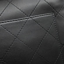 Load image into Gallery viewer, CHANEL Top handle flap Bag BlackAS5467 Calf Leather Size Large