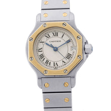 Load image into Gallery viewer, CARTIER Santos Octagon SM W25mm Stainless Steel K18YG Ivory DialW2001683/187903