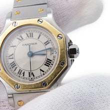 Load image into Gallery viewer, CARTIER Santos Octagon SM W25mm Stainless Steel K18YG Ivory DialW2001683/187903
