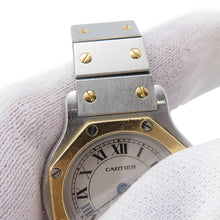 Load image into Gallery viewer, CARTIER Santos Octagon SM W25mm Stainless Steel K18YG Ivory DialW2001683/187903