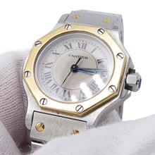 Load image into Gallery viewer, CARTIER Santos Octagon SM W25mm Stainless Steel K18YG Ivory DialW2001683/187903