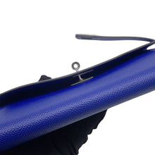 Load image into Gallery viewer, HERMES Kelly wallet long Blue Electric Epsom