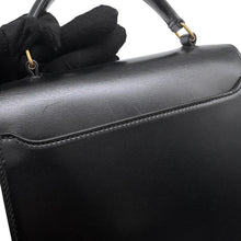 Load image into Gallery viewer, SAINT LAURENT PARIS Cassandra Top Handle 2-Way Shoulder Bag Black623930 Leather