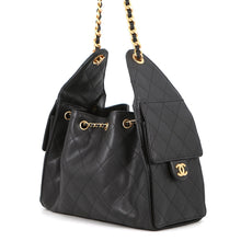 Load image into Gallery viewer, CHANEL CHANEL25 ChainBag BlackAS5293 Caviar Leather Size Small