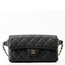 Load image into Gallery viewer, CHANEL Matelasse Waist Bag BlackAP5034 Caviar Leather