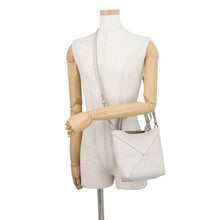 将图像加载到图库查看器中,LOEWE Puzzle Fold Tote light ghostA779V25X19 Grained Calf Leather Size Mini