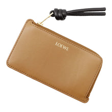 Load image into Gallery viewer, LOEWE Knot Coin Card Holder Oak/BlackCEM1Z40X shiny napa calf