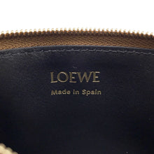 Load image into Gallery viewer, LOEWE Knot Coin Card Holder Oak/BlackCEM1Z40X shiny napa calf