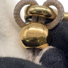 将图像加载到图库查看器中,LOEWE Rabbit Bag Charm White/Blue/Yellow/Black Felt Leather