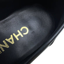 Load image into Gallery viewer, CHANEL Back-to-college loafers BlackG39190 Shiny Calf Leather Size 38