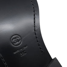 Load image into Gallery viewer, CHANEL Back-to-college loafers BlackG39190 Shiny Calf Leather Size 38