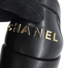 Load image into Gallery viewer, CHANEL Back-to-college loafers BlackG39190 Shiny Calf Leather Size 38