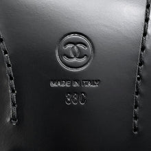 Load image into Gallery viewer, CHANEL Back-to-college loafers BlackG39190 Shiny Calf Leather Size 38
