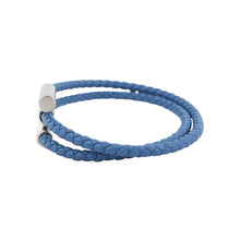 Load image into Gallery viewer, HERMES Leather Bracelet, Tourni Tresse Size T4 Blue TieH068406FP Swift Leather