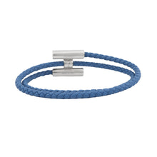 Load image into Gallery viewer, HERMES Leather Bracelet, Tourni Tresse Size T4 Blue TieH068406FP Swift Leather