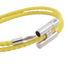 Load image into Gallery viewer, HERMES Leather Bracelet, Tourni Tresse Size T4 LimeH068406FP Swift Leather