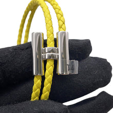Load image into Gallery viewer, HERMES Leather Bracelet, Tourni Tresse Size T4 LimeH068406FP Swift Leather