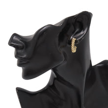将图像加载到图库查看器中,CARTIER Crash Do Cartier Hoop Earrings Size SMB8301490 18K Yellow Gold
