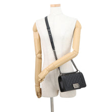 Load image into Gallery viewer, CHANEL Boy Chanel ChainShoulder Bag BlackA67085 Caviar Leather Size 20