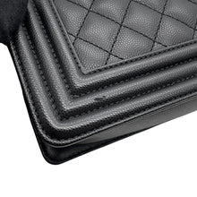 Load image into Gallery viewer, CHANEL Boy Chanel ChainShoulder Bag BlackA67085 Caviar Leather Size 20
