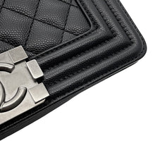 Load image into Gallery viewer, CHANEL Boy Chanel ChainShoulder Bag BlackA67085 Caviar Leather Size 20