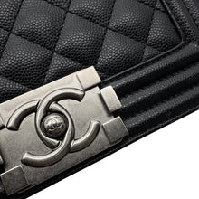 Load image into Gallery viewer, CHANEL Boy Chanel ChainShoulder Bag BlackA67085 Caviar Leather Size 20